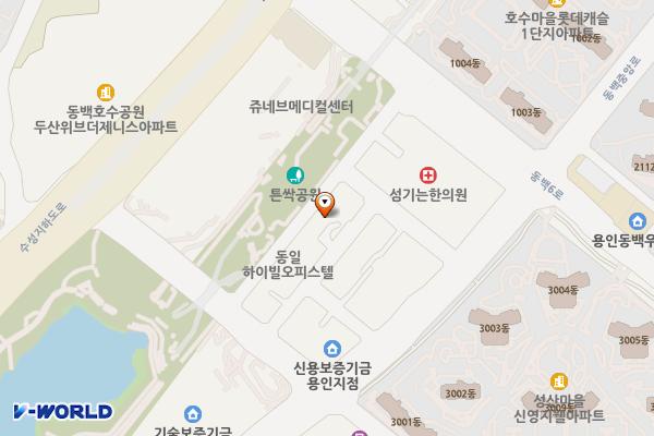 훼미리프라자1 위치 지도 — 경기도 용인시 기흥구 동백5로 21-11