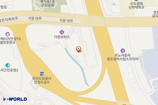주식회사골드라인개발 위치 지도 — 경기도 안성시 공도읍 서동대로 4012