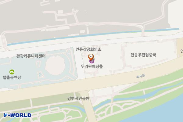 두리원웨딩홀 위치 지도 — 경상북도 안동시 육사로 267