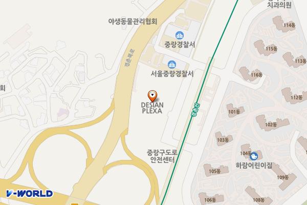 신내데시앙플렉스 위치 지도 — 서울특별시 중랑구 신내역로3길 40-36