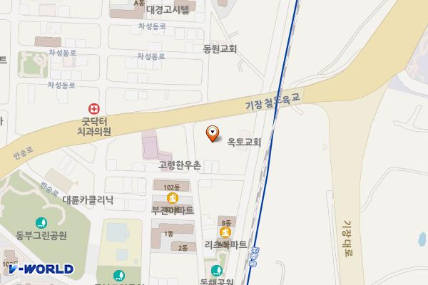 기장라이프온천 위치 지도 — 부산광역시 기장군 기장읍 반송로 1650