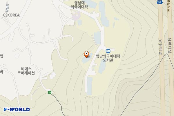 영남외국어대학 위치 지도 — 경상북도 경산시 남천면 남천로 780-9