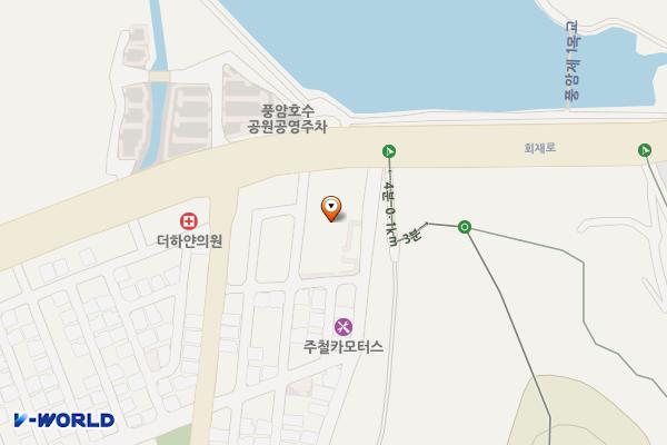 광주풍암타워 위치 지도 — 전남광주통합특별시 서구 풍암신흥로50번길 55