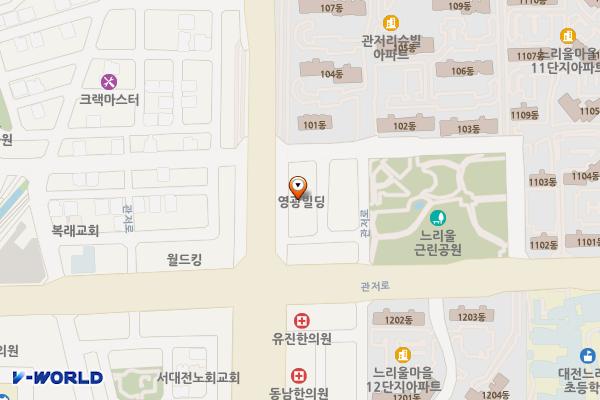 관저동로 노상주차장 위치 지도 — 대전광역시 서구 관저동로 86