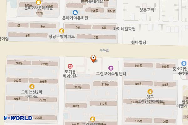 주식회사유정홀딩스 위치 지도 — 대구광역시 달서구 구마로 184