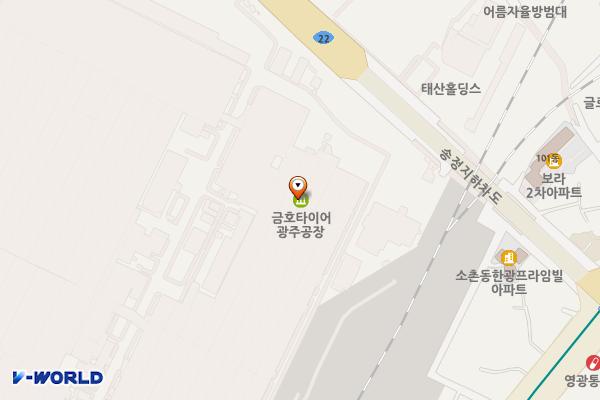 금호타이어 주식회사 위치 지도 — 전남광주통합특별시 광산구 어등대로 658