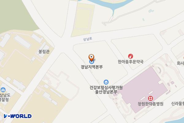 EAC병원 위치 지도 — 경상남도 창원시 마산합포구 가포로 652