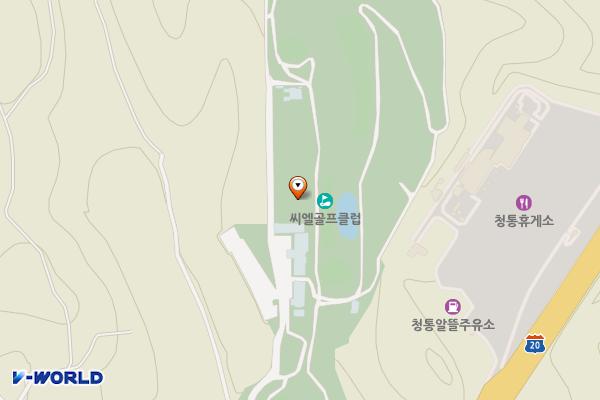 영천시엘GC 위치 지도 — 경상북도 영천시 청통면 청통로 334-41