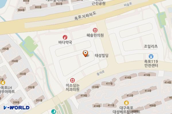 세한건설 위치 지도 — 대구광역시 달성군 옥포읍 돌미상업로1길 21-22