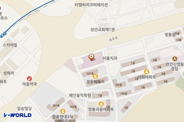 충무병원 위치 지도 — 충청남도 천안시 서북구 다가말3길 8