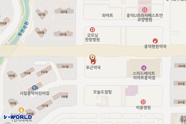 용인이씨티 위치 지도 — 경기도 용인시 기흥구 흥덕2로87번길 18