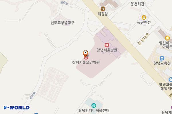 창녕서울병원 위치 지도 — 경상남도 창녕군 창녕읍 창녕대로 122