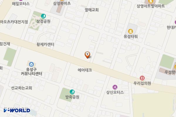 트리빙하우스 위치 지도 — 대전광역시 유성구 계룡로32번길 92