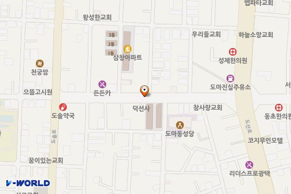 조달청길 노상주차장 위치 지도 — 대전광역시 서구 도마동 492
