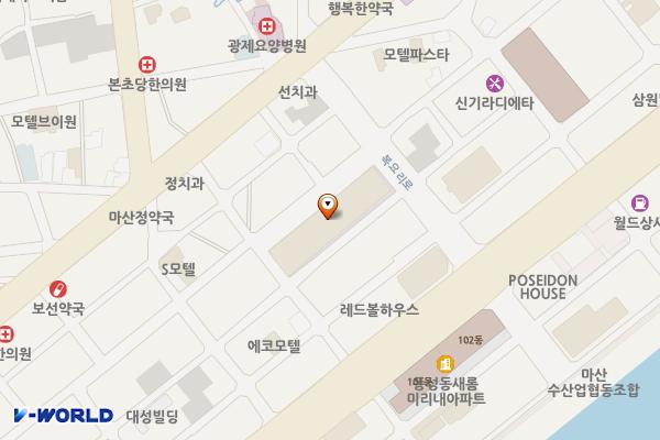 정우새어시장상인회 위치 지도 — 경상남도 창원시 마산합포구 어시장7길 126