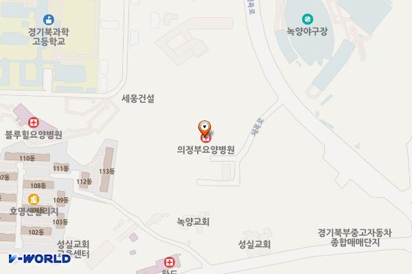 의정부장례예식장 위치 지도 — 경기도 의정부시 체육로 113-18