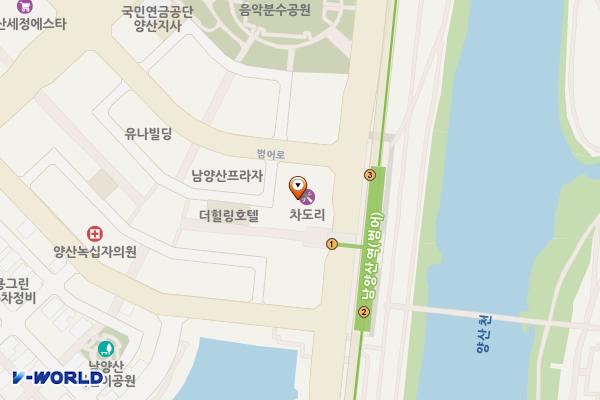 남양산범서미라클 위치 지도 — 경상남도 양산시 물금읍 범어로 114