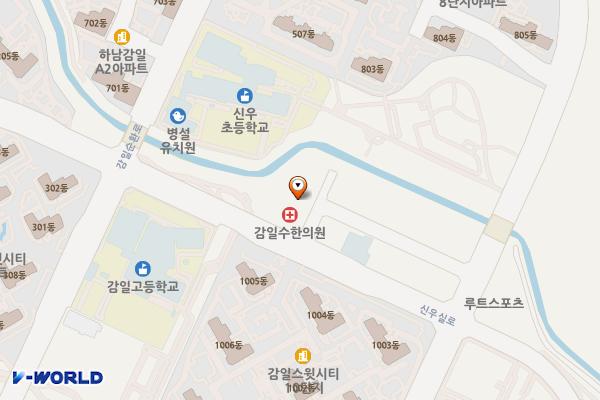 감일프리마타워 위치 지도 — 경기도 하남시 신우실로 61