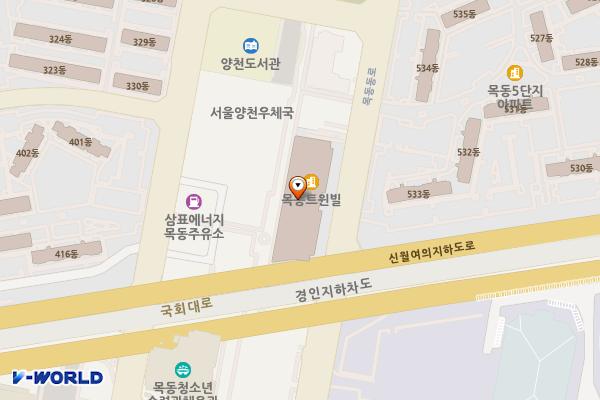 목동트윈빌상가 위치 지도 — 서울특별시 양천구 목동동로 339