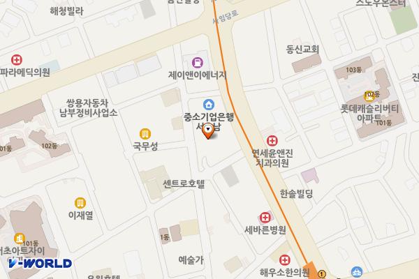 서초LG에클라트 위치 지도 — 서울특별시 서초구 반포대로14길 71