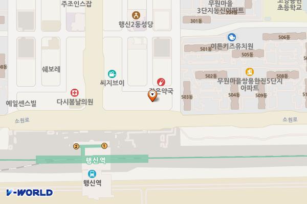 고양라온팰리스 위치 지도 — 경기도 고양시 덕양구 소원로 111