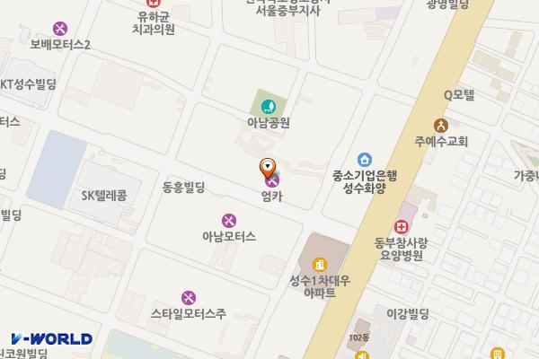 성동모터씨티빌딩 위치 지도 — 서울특별시 성동구 광나루로6길 49