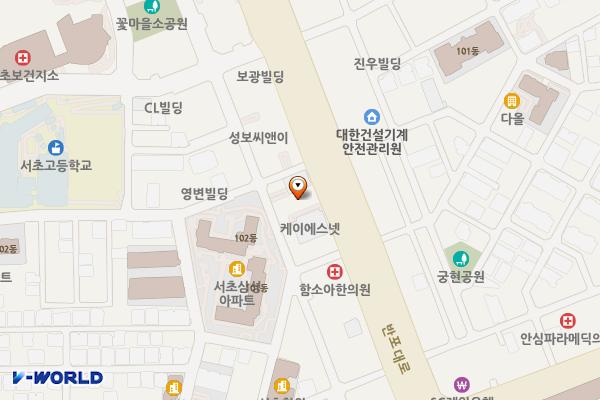 한국외교협회 위치 지도 — 서울특별시 서초구 남부순환로294길 33