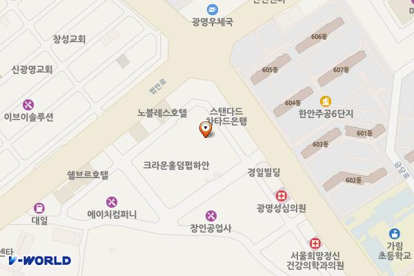 광명스피드카 위치 지도 — 경기도 광명시 오리로651번길 6