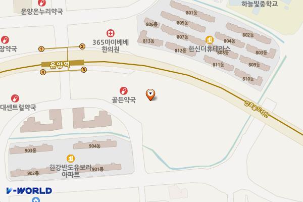 김포그랜드타워 위치 지도 — 경기 김포시 김포한강1로 254