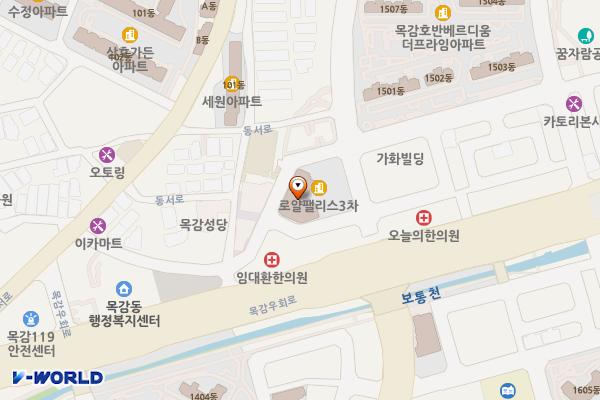 목감다인로얄팰리스3차 위치 지도 — 경기도 시흥시 남왕길 24