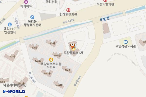목감다인로얄팰리스1차 위치 지도 — 경기도 시흥시 목감둘레로 253-12