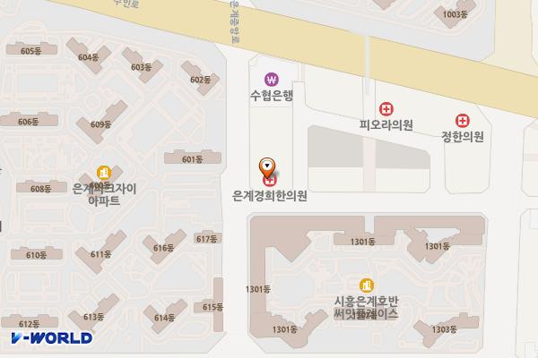 시흥태산더블유타워 위치 지도 — 경기도 시흥시 은계번영길 1