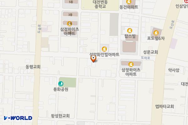 도마로 걸친주차장 위치 지도 — 대전광역시 서구 도마로 50