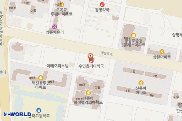 영등포우남푸르미아오피스텔 위치 지도 — 서울특별시 영등포구 영등포로 32