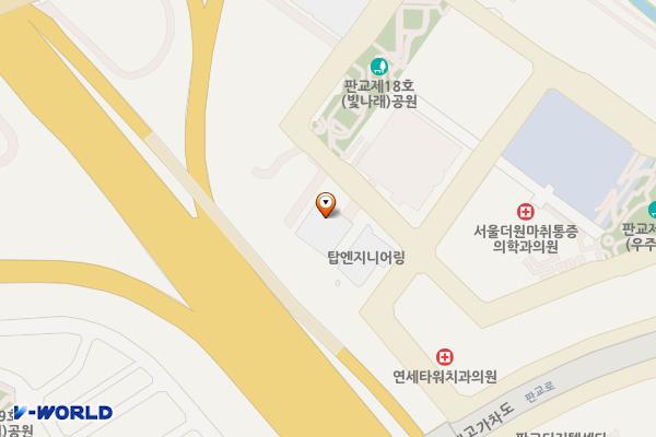 유비쿼스 판교 위치 지도 — 경기도 성남시 분당구 판교로255번길 68