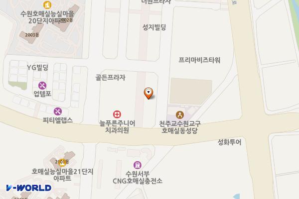 호매실상현재오키드오피스텔 위치 지도 — 경기도 수원시 권선구 호매실로90번길 11