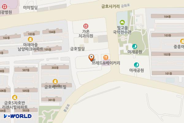 금호부동산 위치 지도 — 전남광주통합특별시 서구 풍금로171번길 5