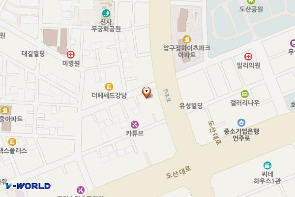 토요타 강남 전시장/서비스 위치 지도 — 서울특별시 강남구 언주로 811