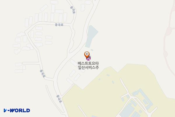 토요타 일산 서비스 위치 지도 — 경기도 고양시 일산동구 동국로 112