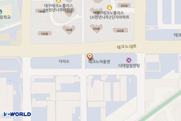 광장산업개발 위치 지도 — 대구광역시 달성군 현풍읍 테크노대로 40