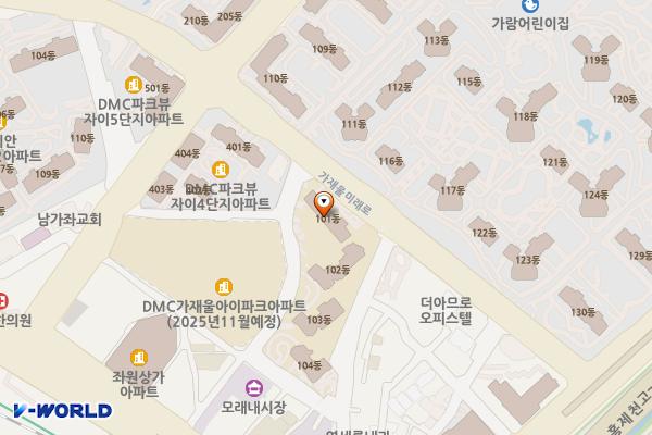 서대문디엠씨금호리첸시아 위치 지도 — 서울특별시 서대문구 수색로2길 39