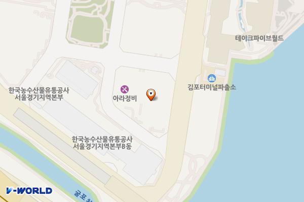 국민차매매단지공항점A동 위치 지도 — 경기도 김포시 고촌읍 아라육로152번길 45