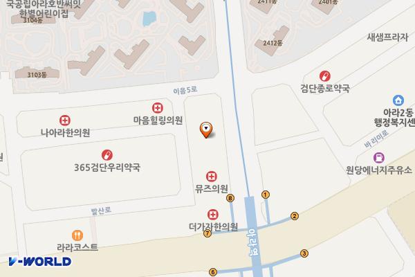 인천서영아너시티플러스 위치 지도 — 인천광역시 검단구 이음대로 384