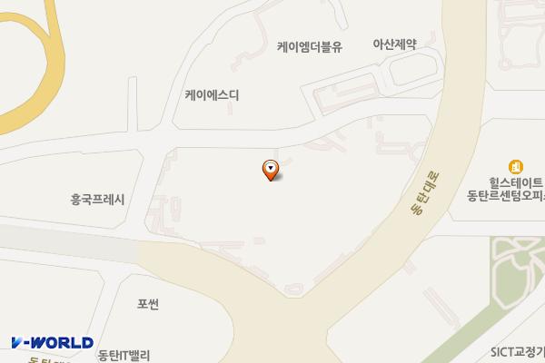 화성현대실리콘앨리동탄 위치 지도 — 경기도 화성시 동탄영천로 150
