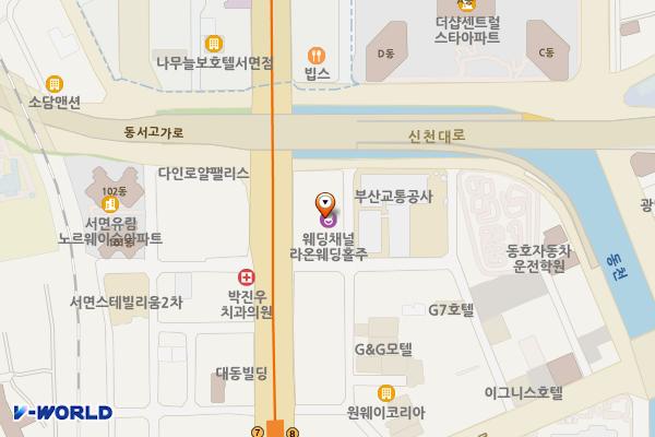 에이비엘생명보험(주)부산 위치 지도 — 부산광역시 부산진구 중앙대로 640