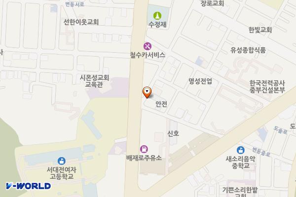 변동 제5공영주차장 위치 지도 — 대전광역시 서구 변동 81-26