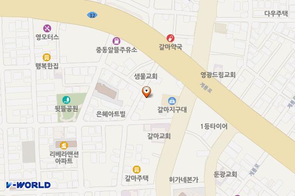 갈마동 제5공영주차장 위치 지도 — 대전광역시 서구 갈마동 293-26