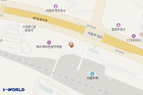 광주서광빌딩 위치 지도 — 전남광주통합특별시 서구 풍서좌로 211