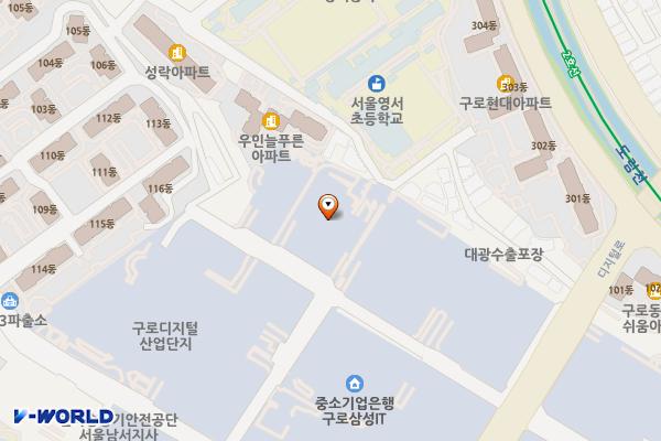 구로대륭포스트7차 위치 지도 — 서울 구로구 디지털로33길 48