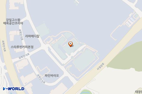 강릉과학산업진흥원연구소 위치 지도 — 강원특별자치도 강릉시 사임당로 641-22